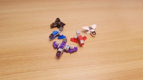 Mini LEGO brick 5 fighter jets combiner robot Doomwing! #LEGO #MOC #レゴ #レゴ変形ロボ #レゴ作り方 #레고변신로봇
 1 - transformation,transformer,LEGO transformer