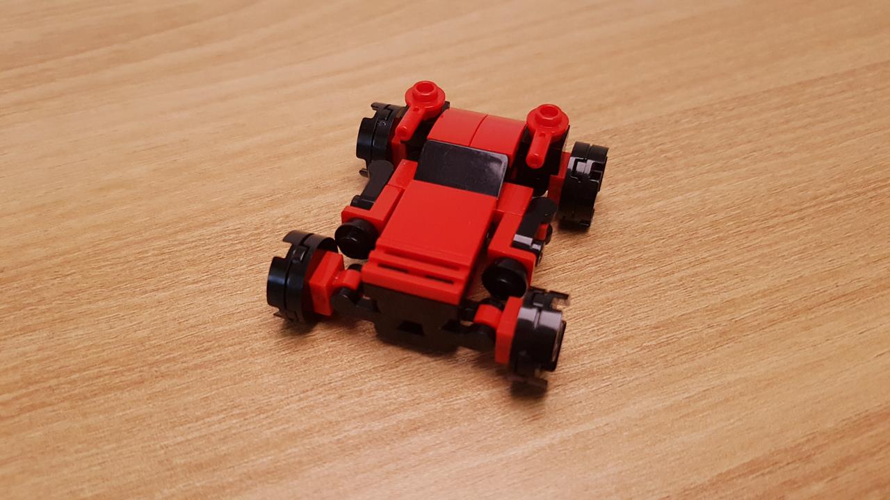 Mini LEGO brick sports car transformer robot - Red Blizzard! #LEGO #MOC #レゴ #レゴ変形ロボ #レゴ作り方 #레고변신로봇
 1 - transformation,transformer,LEGO transformer