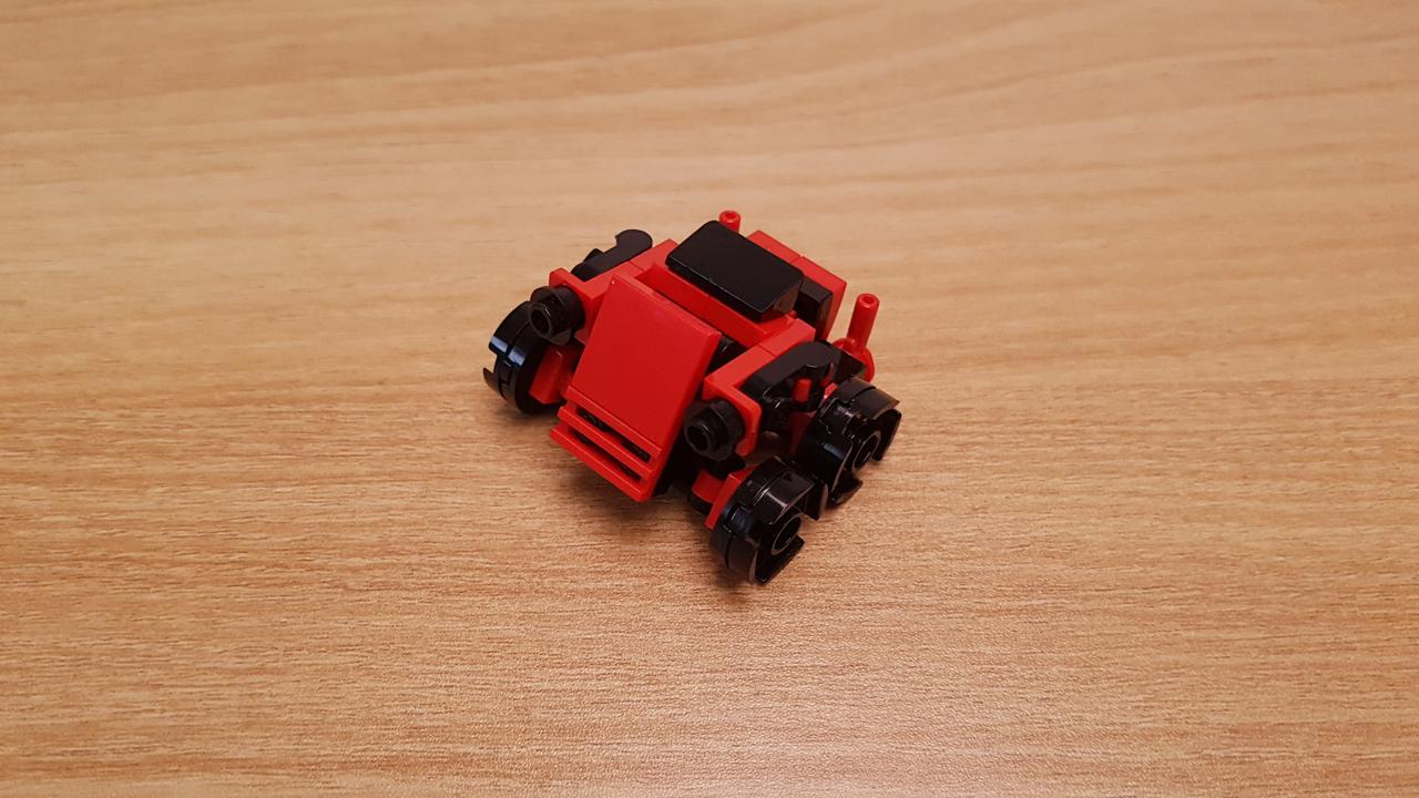 Mini LEGO brick sports car transformer robot - Red Blizzard! #LEGO #MOC #レゴ #レゴ変形ロボ #レゴ作り方 #레고변신로봇
 5 - transformation,transformer,LEGO transformer