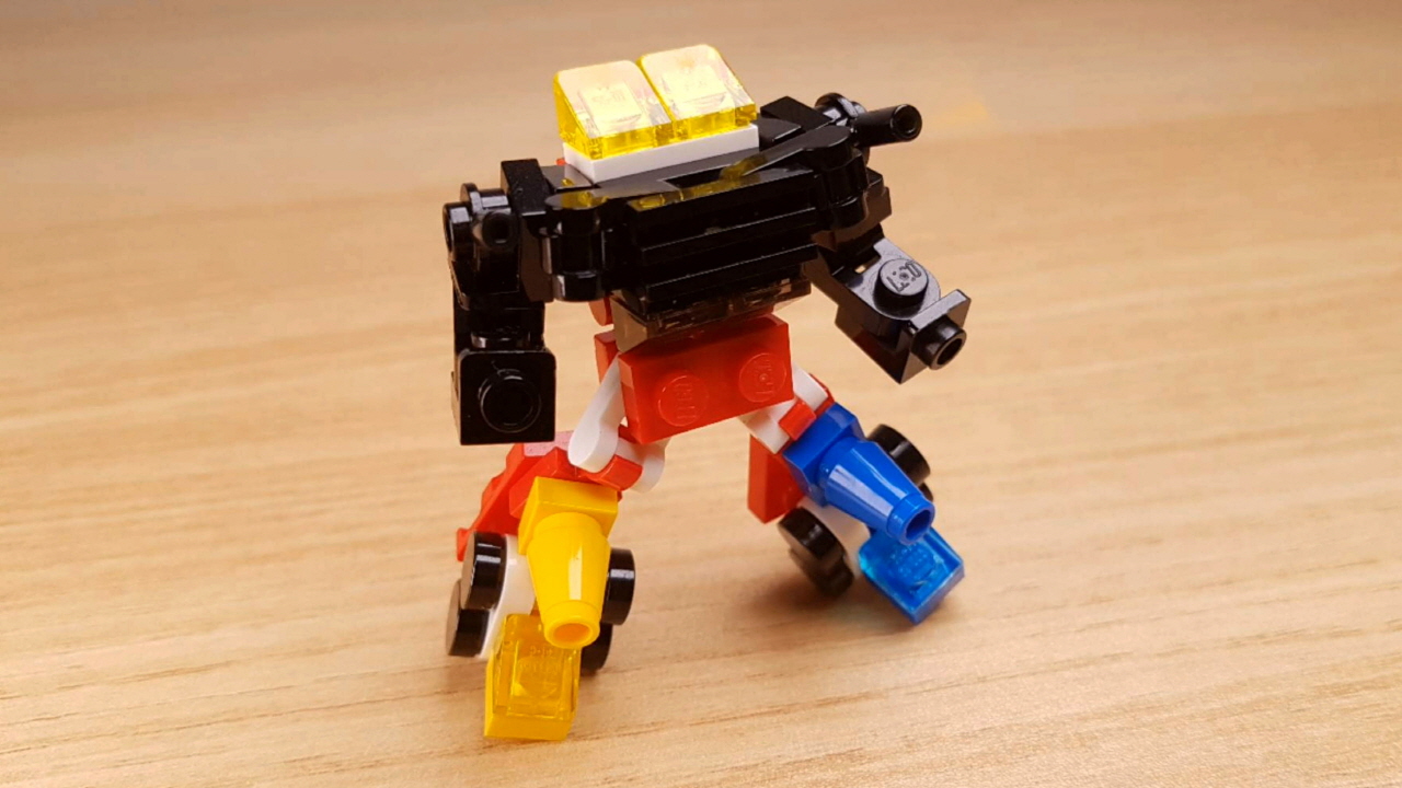 「戦隊ロボ」っぽいレゴミニ4段合体ロボ
 1 - 変身,変身ロボ,レゴ変身ロボ