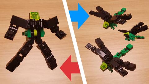 Mini LEGO brick Dragonfly robot mini GIANT DARNER! #LEGO #MOC #レゴ #レゴ変形ロボ #レゴ作り方 #레고변신로봇
 3 - transformation,transformer,LEGO transformer