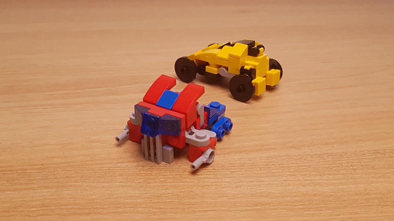 Mini LEGO brick Trailer truck robot mini Battle Trailer! #LEGO #MOC #レゴ #レゴ変形ロボ #レゴ作り方 #레고변신로봇
 1 - transformation,transformer,LEGO transformer