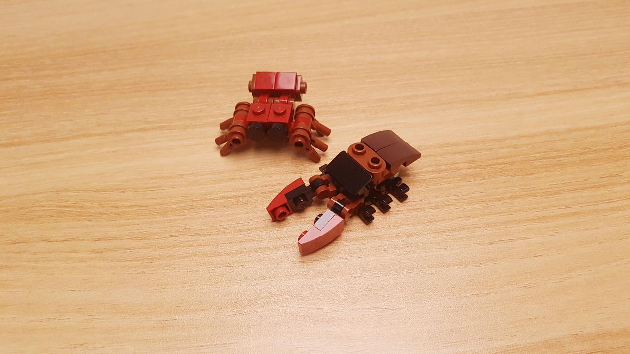 Mini LEGO brick The Fusion Robot of a Spider and a Stag Beetle robot mini Real Nature! #LEGO #MOC #レゴ #レゴ変形ロボ #レゴ作り方 #레고변신로봇
 2 - 