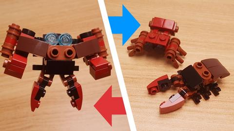 Mini LEGO brick The Fusion Robot of a Spider and a Stag Beetle robot mini Real Nature! #LEGO #MOC #レゴ #レゴ変形ロボ #レゴ作り方 #레고변신로봇
 3 - 