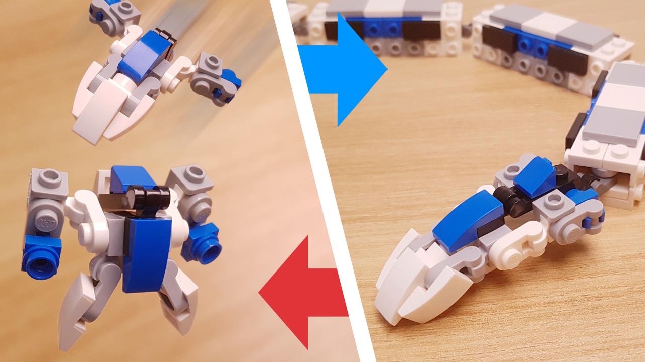 Mini LEGO brick express train robot Special ExT! #LEGO #MOC #レゴ #レゴ変形ロボ #レゴ作り方 #레고변신로봇
 0 - transformation,transformer,LEGO transformer