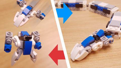 Mini LEGO brick express train robot Special ExT! #LEGO #MOC #レゴ #レゴ変形ロボ #レゴ作り方 #레고변신로봇
 12 - transformation,transformer,LEGO transformer
