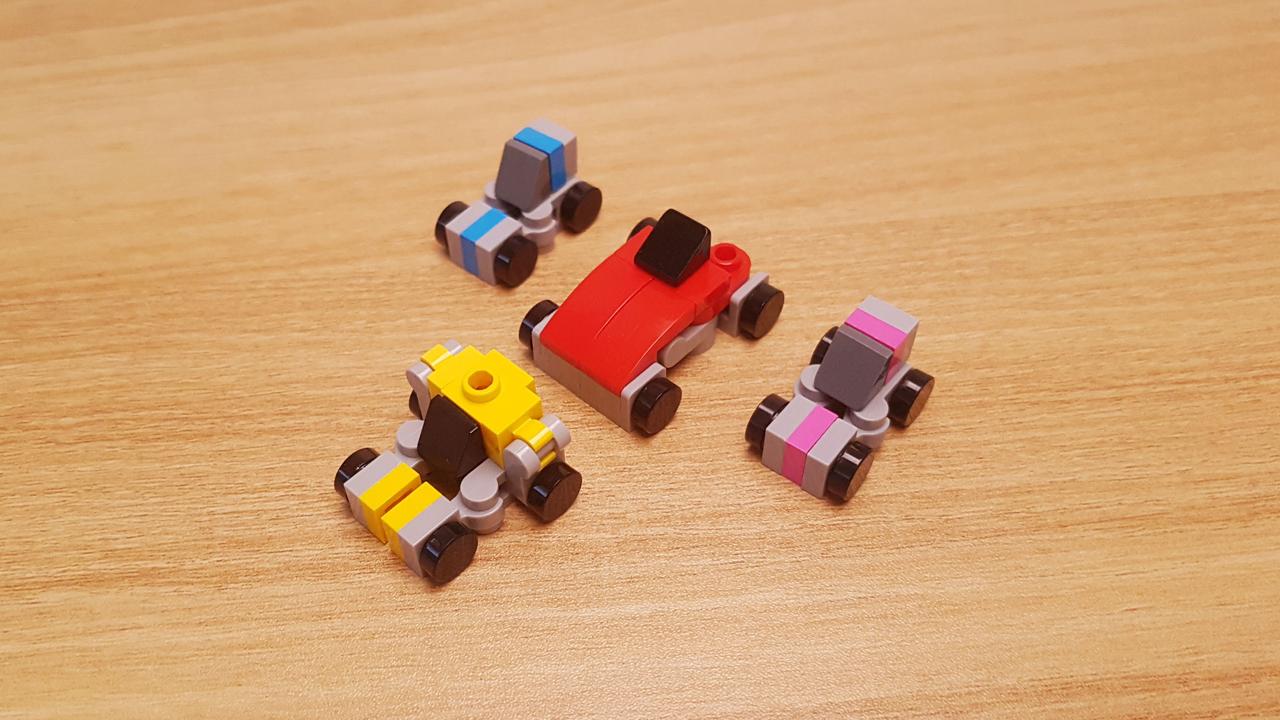 Mini LEGO brick 4 cute minicars combining transformer robot BitRider! #LEGO #MOC #レゴ #レゴ変形ロボ #レゴ作り方 #레고변신로봇
 2 - transformation,transformer,LEGO transformer