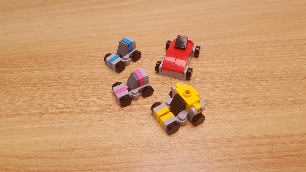 Mini LEGO brick 4 cute minicars combining transformer robot BitRider! #LEGO #MOC #レゴ #レゴ変形ロボ #レゴ作り方 #레고변신로봇
 8 - transformation,transformer,LEGO transformer