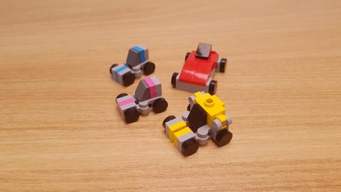 Mini LEGO brick 4 cute minicars combining transformer robot BitRider! #LEGO #MOC #レゴ #レゴ変形ロボ #レゴ作り方 #레고변신로봇
 5 - transformation,transformer,LEGO transformer
