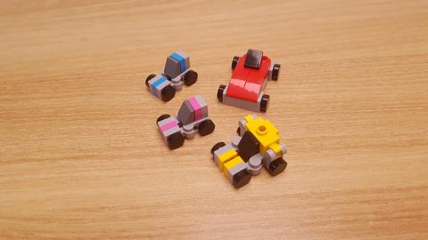Mini LEGO brick 4 cute minicars combining transformer robot BitRider! #LEGO #MOC #レゴ #レゴ変形ロボ #レゴ作り方 #레고변신로봇
 3 - transformation,transformer,LEGO transformer