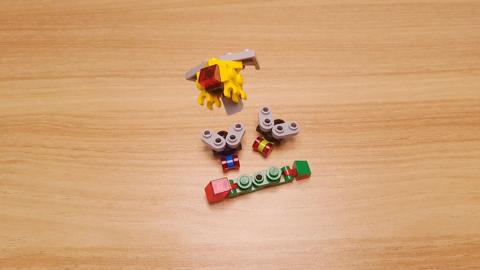 Mini LEGO brick Fly, Bumblebee, and Caterpillar Combine transformer robot TinyBugs! #LEGO #MOC #レゴ #レゴ変形ロボ #レゴ作り方 #레고변신로봇
 1 - transformation,transformer,LEGO transformer