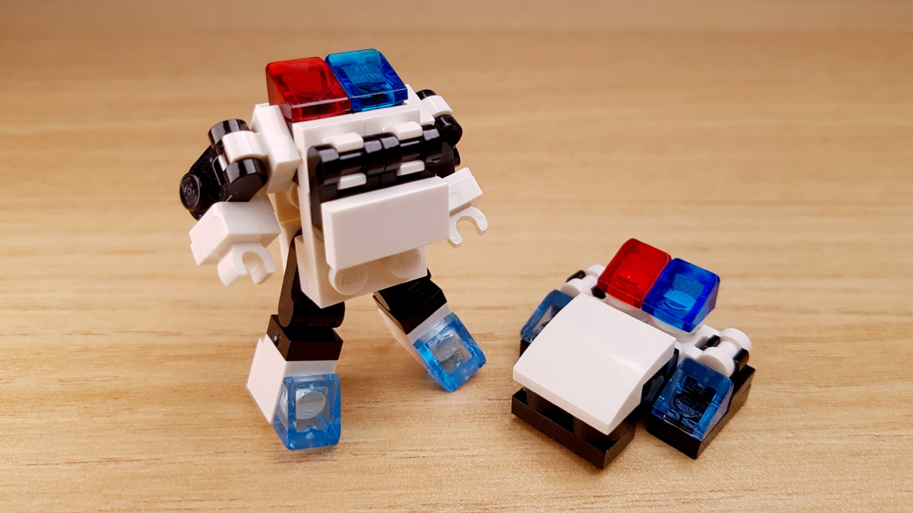 폴리스브로스 - 미니레고2단합체로봇 1 - 변신,변신로봇,레고변신로봇