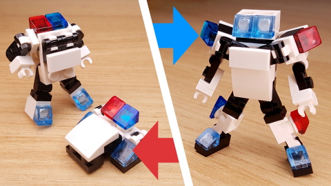 Poice Bros - Combiner Transformer Robot  5 - transformation,transformer,LEGO transformer
