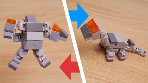 Mini LEGO Brachiosaurus transformer robot Brachy Mark 2! 4 - transformation,transformer,LEGO transformer