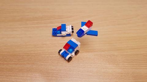 Mini LEGO poice vehicles transformer robot PoliceBot3! 2 - transformation,transformer,LEGO transformer
