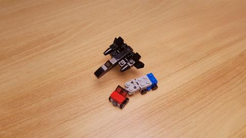 Mini LEGO trailer truck and fighter jet transformer robot Thunderbolt! 2 - transformation,transformer,LEGO transformer