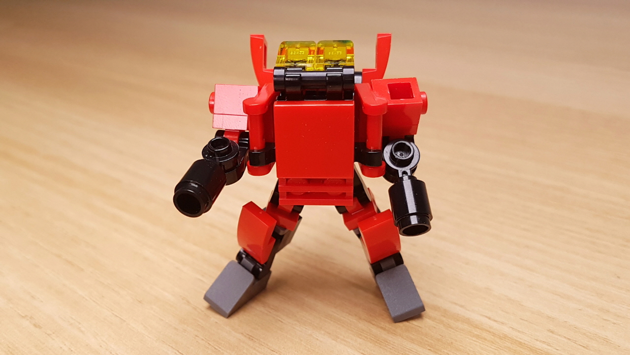 Gun Turret Micro sized Transformer Robot  (similar with Overwatch Torbjörn Turret)
 3 - transformation,transformer,LEGO transformer