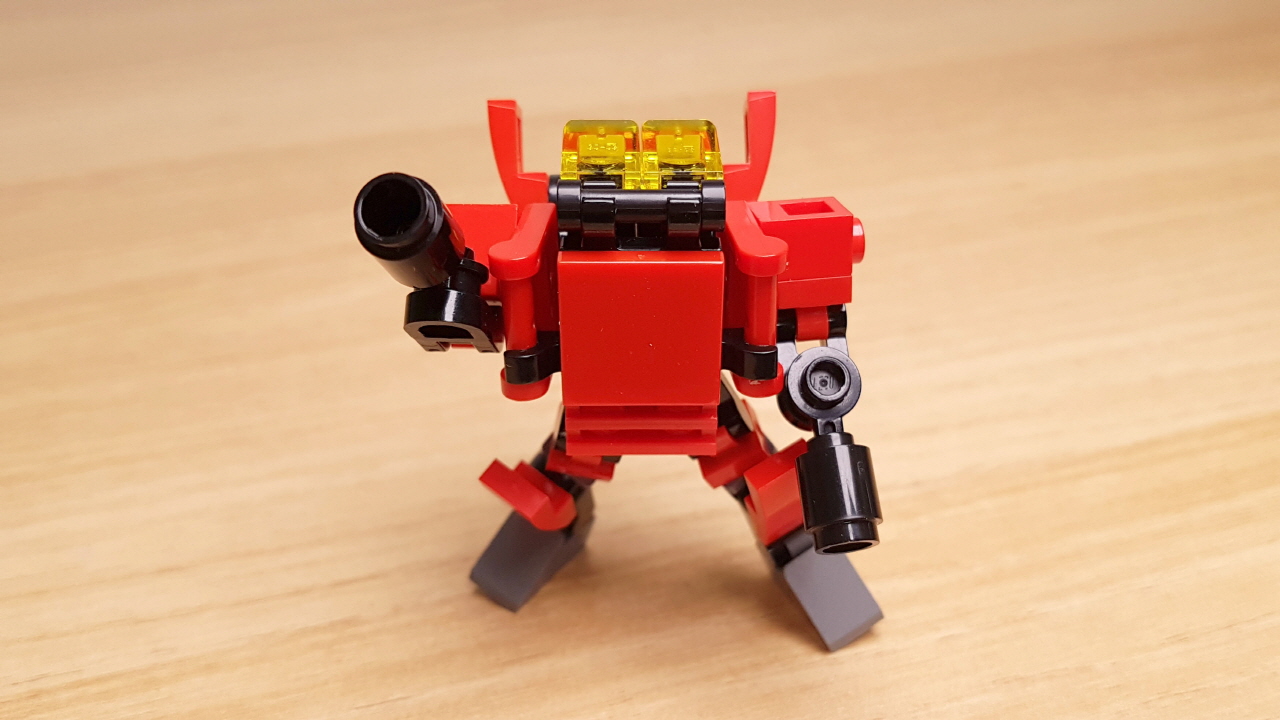Gun Turret Micro sized Transformer Robot  (similar with Overwatch Torbjörn Turret)
 4 - transformation,transformer,LEGO transformer