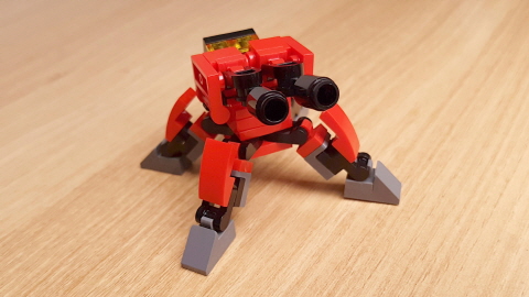 Gun Turret Micro sized Transformer Robot  (similar with Overwatch Torbjörn Turret) 2 - transformation,transformer,LEGO transformer