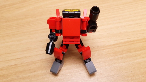 Gun Turret Micro sized Transformer Robot  (similar with Overwatch Torbjörn Turret) 5 - transformation,transformer,LEGO transformer