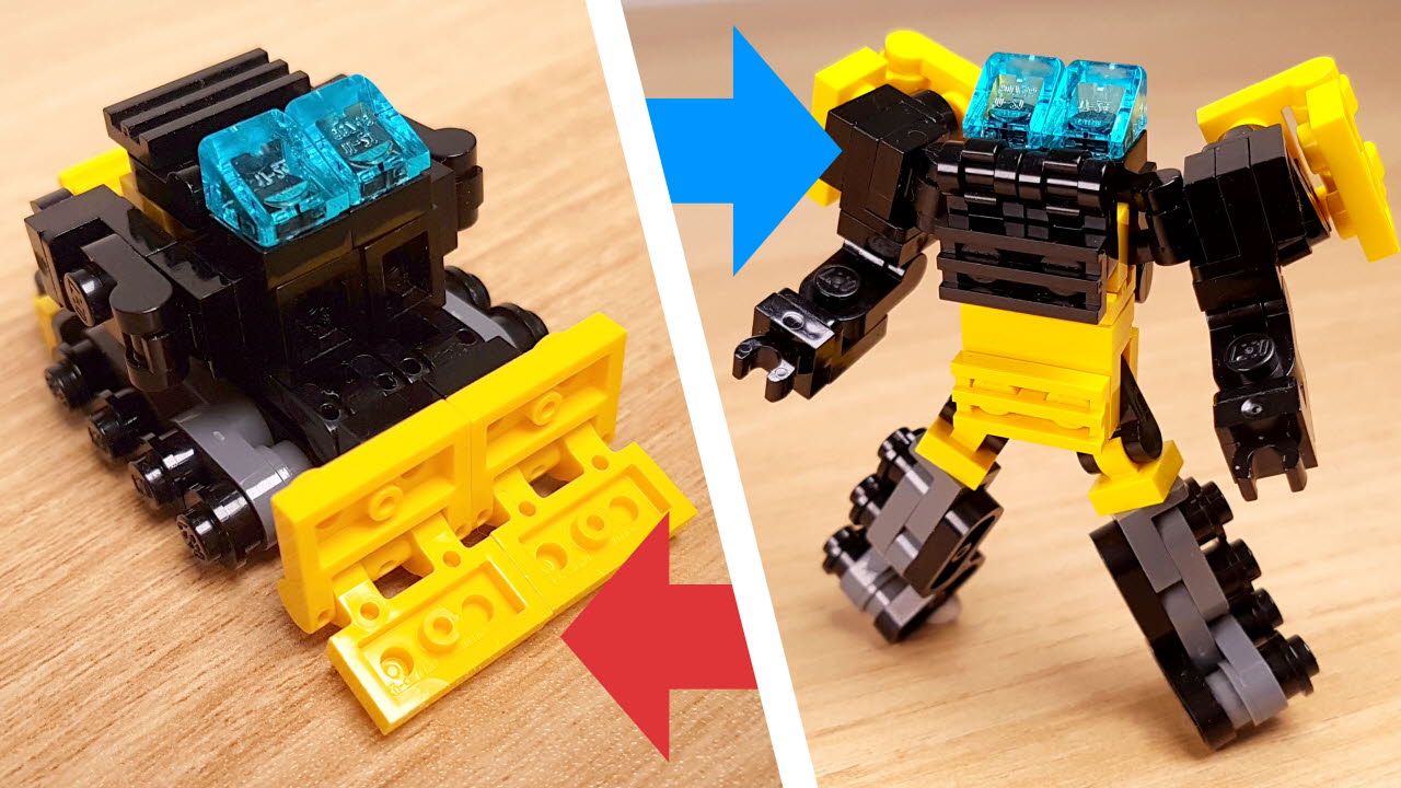 Bulldozer Transformer mech (similar with ‎Bonecrusher/Devastator)
 0 - transformation,transformer,LEGO transformer
