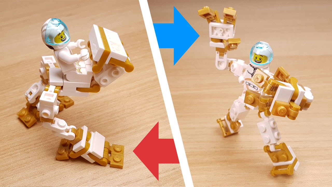 Transformer Robot - Vehicle for mini figure  (Bipedal mech)
 0 - transformation,transformer,LEGO transformer