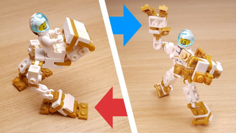 Transformer Robot - Vehicle for mini figure  (Bipedal mech) 7 - transformation,transformer,LEGO transformer