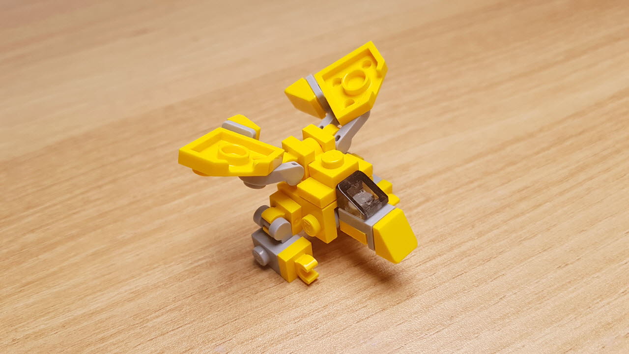Yellow Eagle - Eagle Transformer Mech
 7 - transformation,transformer,LEGO transformer