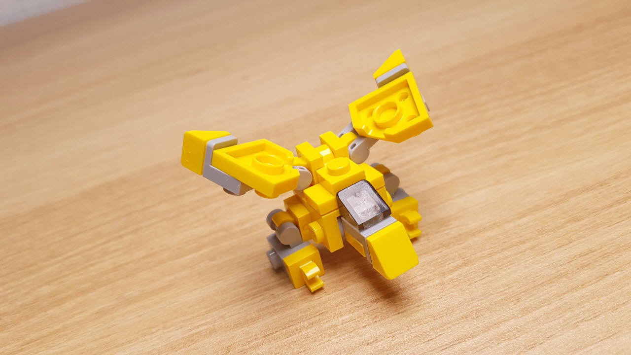 Yellow Eagle - Eagle Transformer Mech
 9 - transformation,transformer,LEGO transformer
