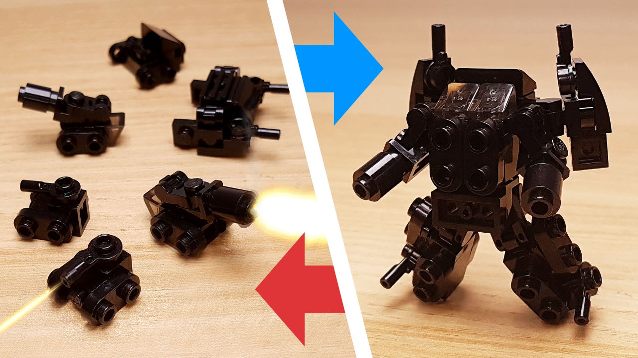 Tank Brothers - Combat Tank Combiner Transformer Robot (transformer mech)
 0 - transformation,transformer,LEGO transformer