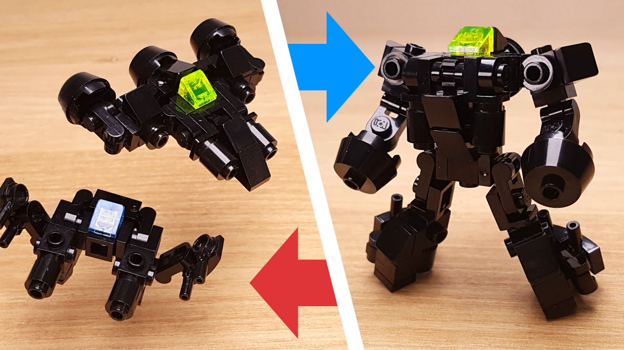 Black Arms - Fighter Jet&Hovercrafet Combiner Robot(transformer mech)
 0 - transformation,transformer,LEGO transformer