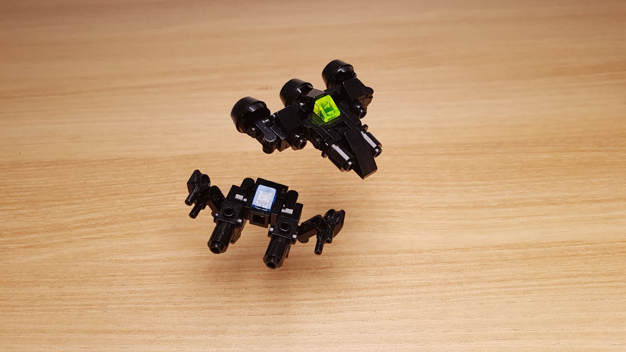 Black Arms - Fighter Jet&Hovercrafet Combiner Robot(transformer mech)
 2 - transformation,transformer,LEGO transformer