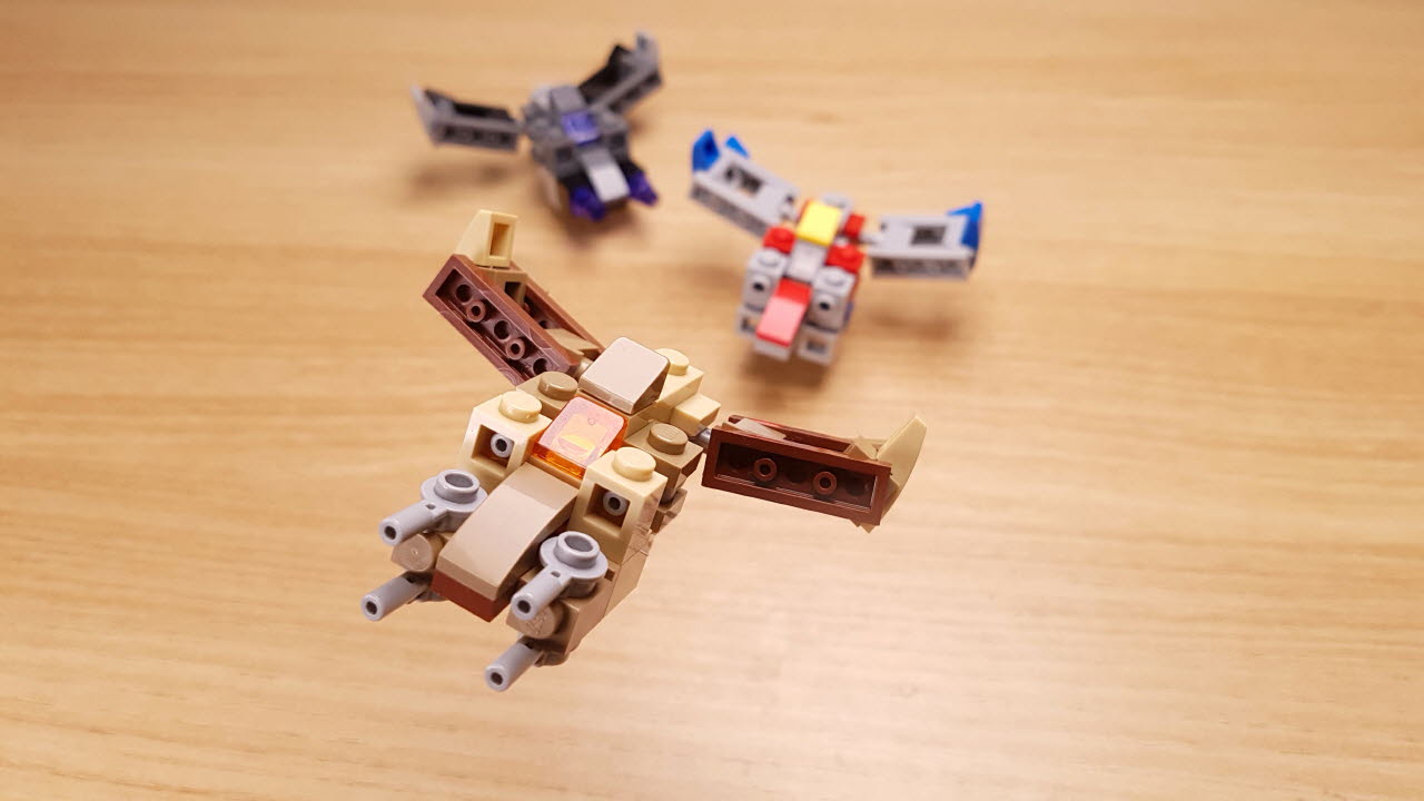デザートジェット、関節用1×1サイビーツがなくても作れる変形ロボ
 5 - 変身,変身ロボ,レゴ変身ロボ