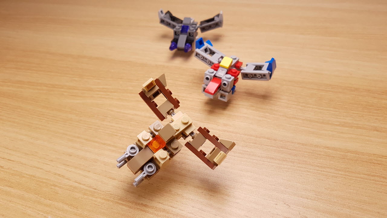 デザートジェット、関節用1×1サイビーツがなくても作れる変形ロボ
 6 - 変身,変身ロボ,レゴ変身ロボ