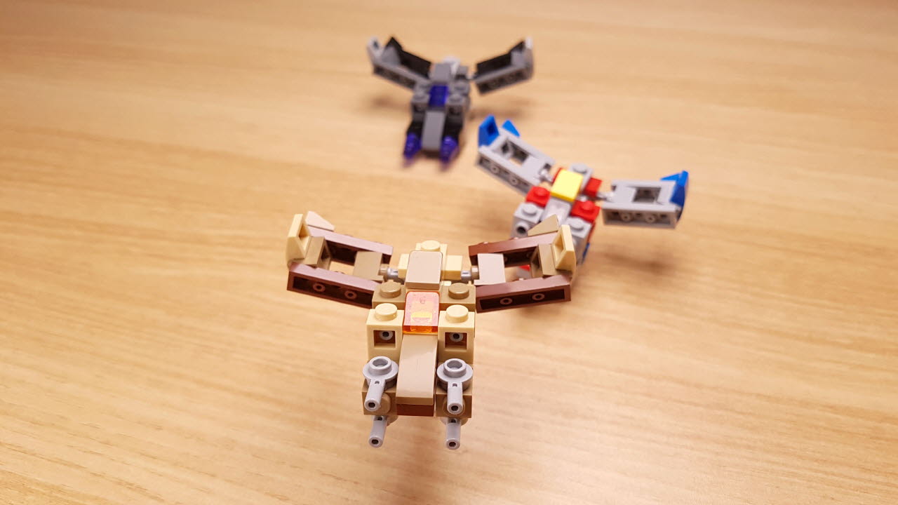 デザートジェット、関節用1×1サイビーツがなくても作れる変形ロボ
 7 - 変身,変身ロボ,レゴ変身ロボ