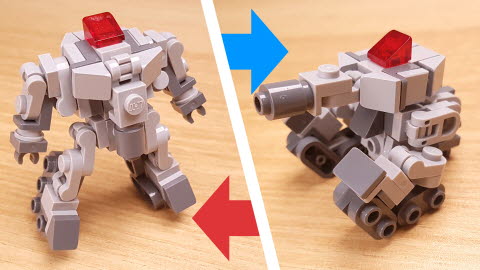 Tank Man - Micro size tank transformer 6 - transformation,transformer,LEGO transformer