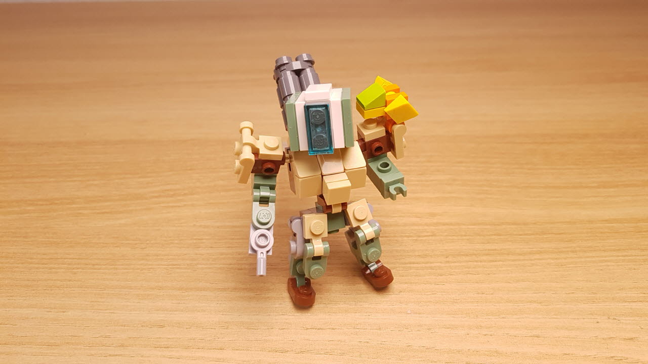 터렛 봇 - 터렛으로 변신하는 미니로봇 (오버워치 바스티온과 비슷) 1 - 변신,변신로봇,레고변신로봇