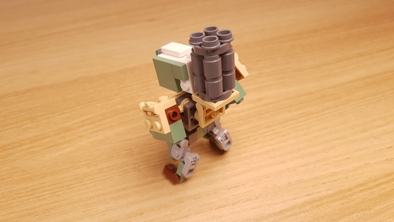 터렛 봇 - 터렛으로 변신하는 미니로봇 (오버워치 바스티온과 비슷) 4 - 변신,변신로봇,레고변신로봇