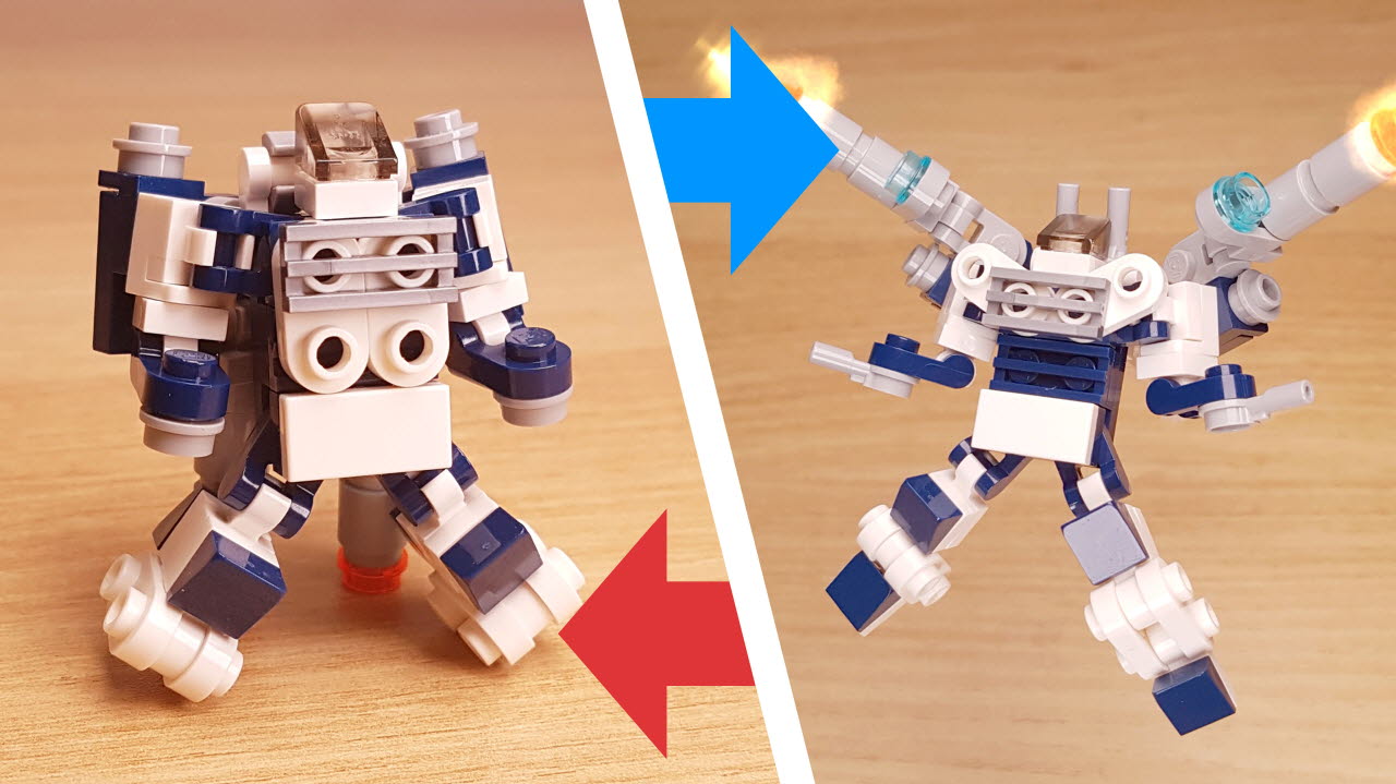 Heavy Arms (unarmed small mech & heavy armed big mech transformer mech)
 0 - transformation,transformer,LEGO transformer