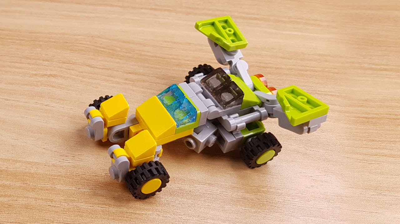 Sports car, fighter jet and robot triple changer transformer mecha (similar to Springer) - Jumper
 3 - transformation,transformer,LEGO transformer