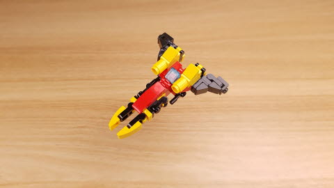 Micro fighter jet transformer robot　- Jet Spear 3 - transformation,transformer,LEGO transformer