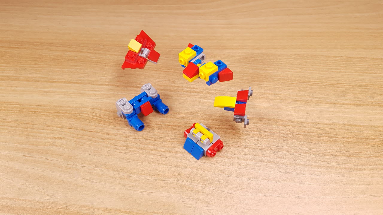 Micro combiner transformer robot　- Combites V
 2 - transformation,transformer,LEGO transformer