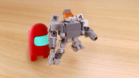 Easy to build transformer mecha - AT-ZT feat. Among Us (using only 39 easy bricks) 5 - transformation,transformer,LEGO transformer