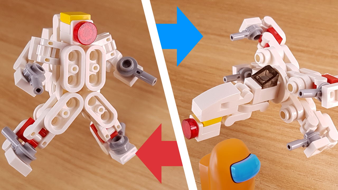 스타워즈 X윙과 비슷한 X모양 날개 전투기로 변신하는 미니레고로봇 - X제트 0 - 변신,변신로봇,레고변신로봇