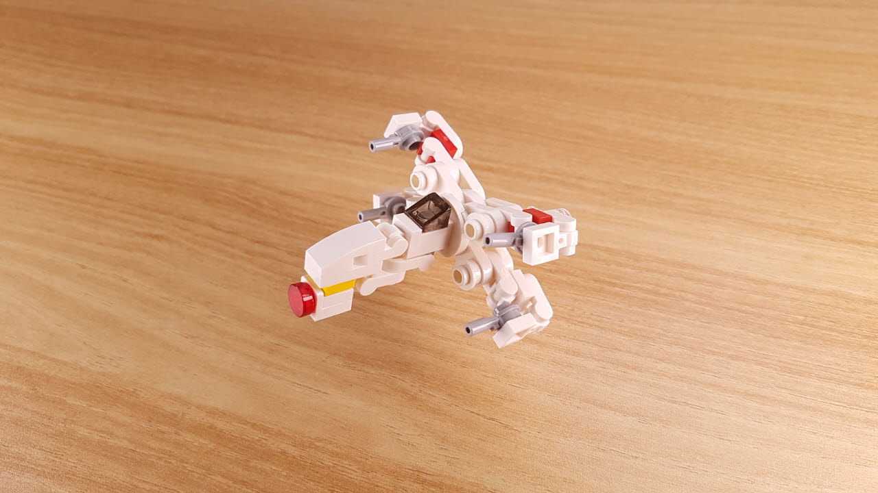 Micro fighter jet transformer robot　- X jet (Similar to X-wing starfighter from Starwars)
 2 - transformation,transformer,LEGO transformer