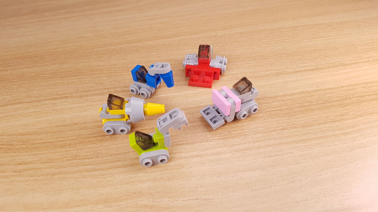 Micro 5 heavy vehicles combiner transformer robot　- Megastator (Similar to Megazord and Devastator)
 2 - transformation,transformer,LEGO transformer