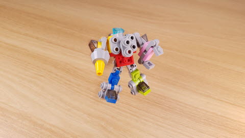 Micro 5 heavy vehicles combiner transformer robot　- Megastator (Similar to Megazord and Devastator) 3 - transformation,transformer,LEGO transformer