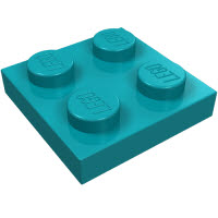 LEGO 3022 Dark Turquoise