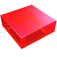 LEGO 3070b Trans-Red