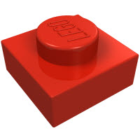 LEGO 3024 Red